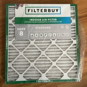 Filterbuy 20x21.5x1 Pleated Air Filters, Replacement HVAC AC Furnace (MERV 8)